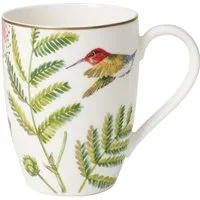 Villeroy & Boch Becher Amazonia Becher mit Henkel 0,3l, Premium Bone Porcelain