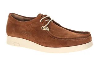 Panama Jack Light C14 cuero Herren Mokassin Halbschuhe Braun - bequeme Schn?r...