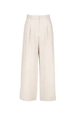 Studio Anneloes - Sky sparkle waffle trousers silver - Gr. - M