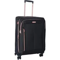 TheTrueC Koffer TheTrueC 4 Rollen Koffer Superlight 67cm Kopenhagen black/rose, 4 Rollen Rollen