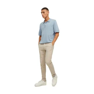 Jack & Jones Marco Baumwoll Herren Chinohose in Off-White