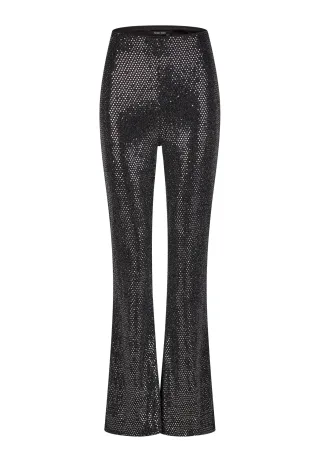 Marc Aurel - Hose mit weitem Bein gun metal varied - Gr. - 38