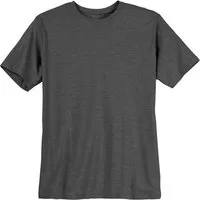redfield Rundhalsshirt Übergrößen Redfield T-Shirt anthrazit melange