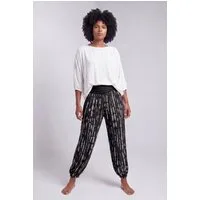YC Fashion & Style Haremshose Pumphose mit Allover-Print – Bequeme Freizeithose mit Komfortbund mit elastischem Bund