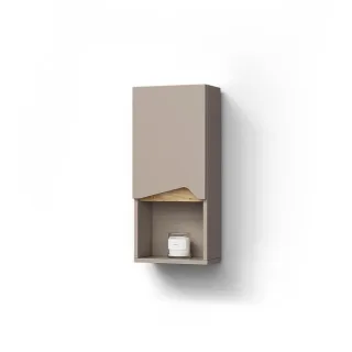 Livinity® Badschrank, Greige, Holzwerkstoff, 1 Fächer, Rechteckig, 30x67x17 cm, Badezimmer, Badezimmerschränke, Hängeschränke