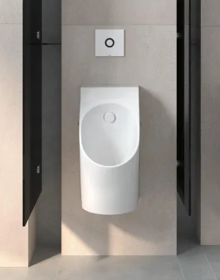 TOTO Urinal mit angeformten Geruchsverschluss, Zulauf von hinten, Abgang nach hinten, inkl. Befestig UWN926EBS