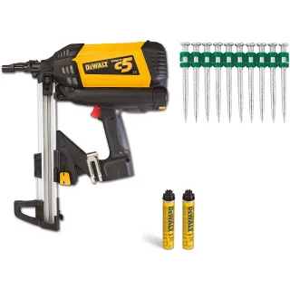 DEWALT C5 Akku-Gasnagler + 1400 Nägeln 25mm - C5KIT25MM-DE