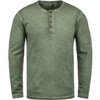 !Solid Rundhalsshirt SDTimur Longsleeve mit Used-Look Waschung