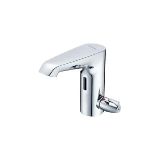 Schell XERIS E2-T Infrarot-Waschtisch-Armatur 002480699 Hochdruck Mischwasser, Netzbetrieb, verchromt, mit Unterputznetzteil