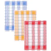 Betz Geschirrtuch 3 Stück Geschirrtücher Halbleinen Schmetterling 50x70 cm, (Set, 3-tlg., 3 x Geschirrtücher), Halbleinen Jacquard