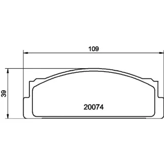 Hella Bremsbel?ge hinten Fiat 124 125 132 Argenta X Lancia Beta Seat 124