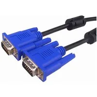 Bolwins J12 VGA Kabel VGA auf VGA-Stecker 15-pol Monitor Anschlusskabel 150cm Computer-Kabel, VGA 15-pol Stecker, VGA 15-pol Stecker (150 cm), Doppelt geschirmt, 2 Ferritkerne, 75 Ohm, Plug & Play
