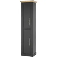 OTTO home Stauraumschrank WESTMINSTER, Badschrank im Landhausstil, Schrank mit Metallgriffen in 2 Farben verfügbar, mit Stauraum hinter Drehtüren