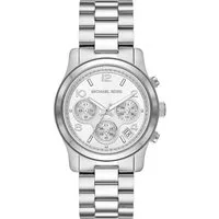 MICHAEL KORS Quarzuhr Michael Kors Chronograph Damen Uhr Runway MK7325 Silberfarbe
