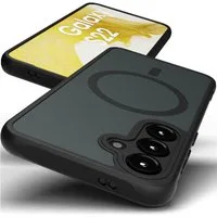 GreenHec Handyhülle Hülle Samsung S26 S25 S24 S23 S22 + Ultra FE MagSafe Case Magnet Black, Schwarz Cover Magnetische Schutz HandyHülle für Galaxy Ultra Plus EDGE