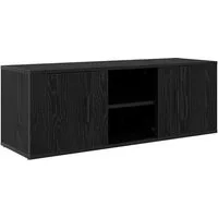 vidaXL TV-Schrank TV-Schränk 100 x 31,5 x 35 cm Schwarz Eichen-Optik (1-St)