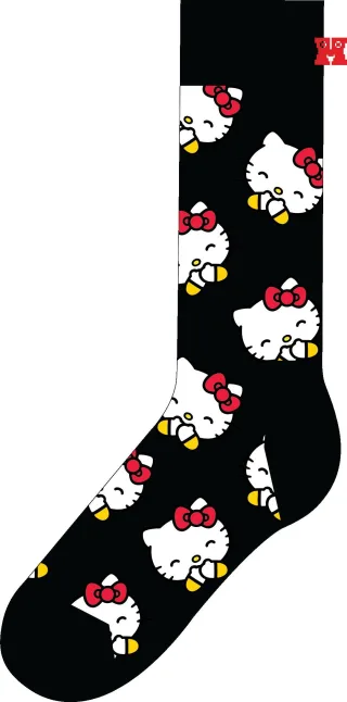 happy socks - Hello Kitty Laughing Sock Schwarz - Gr. - 38