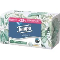 TEMPO Papiertaschentücher Original, 4-lagig, weiß, 100 Tücher/ Box