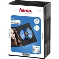 Hama DVD-Hülle DVD-Leerhülle Slim, 10er-Pack, Schwarz, Schutzhülle, Schutzcase