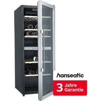 Hanseatic Weinkühlschrank HWC77FCIA, für 77 Standardflaschen á 0,75l,inkl. 3 Jahre Herstellergarantie