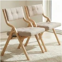 TLGREEN Klappstuhl,Küchenstuhl mit gepolstertem Sitz, (2 St), ergonomisch, platzsparend, rutschfest & stabil