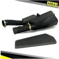 Area1 Luftfilter Ersatz Luftfilter + Luftfilterkasten GY6 50ccm China 4Takt 12 Zoll, Kompatibel mit ATU Explorer AGM Baotian Rex RS Nova Motors