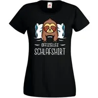 Youth Designz T-Shirt Offizielles Schlafshirt Faultier Damen Shirt mit modischem Print