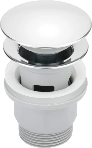 Neuesbad Ablaufgarnitur PLUG, Chrom, Rund, mit Überlauf NB1DENHC010P1