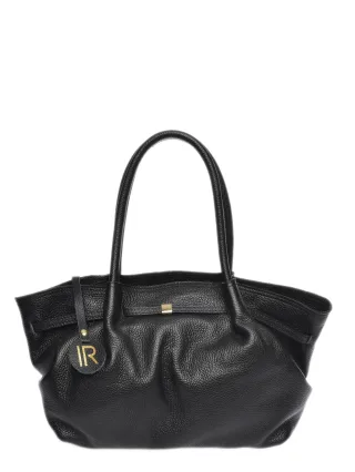 Isabella Rhea Schwarz Rindsledertasche