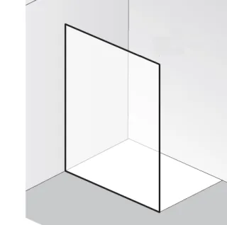HSK Walk In Atelier Pur AP.78 1 Glaselement, ohne Bohrungen und Zubehör AP.78