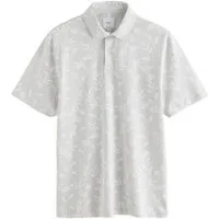 Next Poloshirt Kurzärmeliges Pikee-Poloshirt mit Muster (1-tlg)