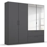 OTTO home Drehtürenschrank Kleiderschrank Schrank Garderobe Wäscheschrank CHALLENGER (Breiten 181/226 cm, Höhen 197/210 cm) mit Spiegeltüren und geräumigen Schubladen MADE IN GERMANY