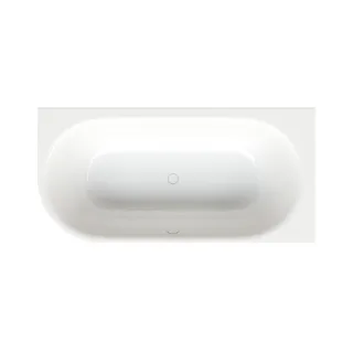 Bette BetteLux Oval Silhouette Badewanne 3437-000CELVS weiß, 195x95x45cm