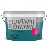 SCHÖNER WOHNEN FARBE Wandfarbe SW Trend Wandfarbe matt 1,0L lagune 5518