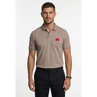 HUGO Poloshirt Dereso Slim Fit, Kurzarm, HUGO Weblabel