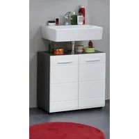 welltime Waschbeckenunterschrank Sovana Waschbeckenunterschrank mit 2 Türen - (B/T/H) 60/31/57 cm
