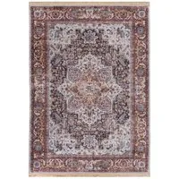 Mazovia Orientteppich Orientalisch Vintage Teppich Traditioneller Orient Teppich, 140 x 200 cm, Kurflor, Waschbar in Waschmaschine, Höhe 5 mm, Rutschfest