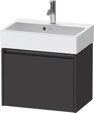 Duravit Ketho.2 Waschtischunterbau wandhängend Graphit Supermatt 584x390x440 mm - K25073080800000 K25073080800000