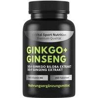 Ginkgo Biloba, Koreanischer Ginseng 365 Tabletten Tabletten, 365 St., 109 g