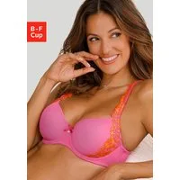 LASCANA Schalen-BH Wanda mit Bügel und mit seitlicher Stickerei Spitze, Dessous