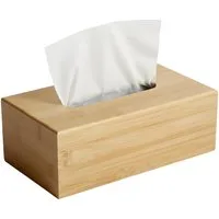 CLP Aufbewahrungsbox Kalmia (1er), Bambus, für Kosmetik- und Taschentücher