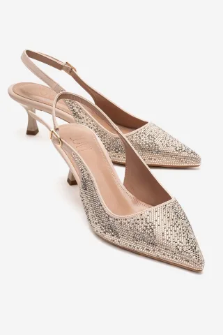 Nella Verzierter Slingback Spitzer Zehenbereich Pumps (Damen)
