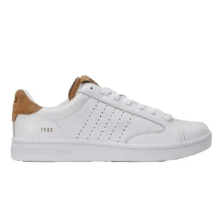 K-Swiss - "Lozan Klub" Sneaker für Herren, Vollnarbenleder (Weiß/Braun)