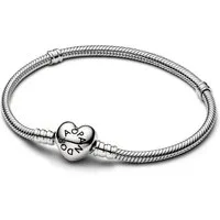 Pandora Bettelarmband Pandora Moments Armband mit Herzverschluss 594594C00-19
