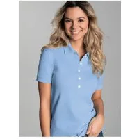 Trigema Poloshirt TRIGEMA Poloshirt mit Kristallsteinen (1-tlg)