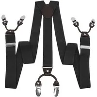 MidGard Hosenträger Y-Form mit 6 extra starken Clips 3,5 cm Breit, Einstellbar und Elastisch
