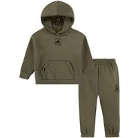 Converse Jogginganzug CNVN SUSTAINABLE CORE PO SET (2-tlg), zweiteiliges Set aus Kapuzensweatshirt und Jogginghose, Regular Fit
