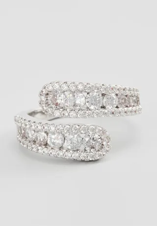 US Polo Assn Jewellery – Rhodium-Ring „Margot“