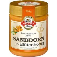 BIHOPHAR Honig, Bihophar Sanddorn in Blütenhonig Zitrone des Nordens im Glas 500g