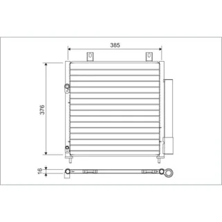Valeo Klimakondensator Mitsubishi Attrage 6 Space Star 6